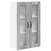 Image de vidaXL Meuble mural de cuisine avec porte Sonoma gris 60 x 31 x 100 cm