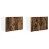 Image de vidaXL Meuble mural de cuisine 2 pcs ChÃªne fumÃ© 60 x 31 x 40 cm