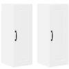 Image de vidaXL vidaXL Meuble mural de cuisine avec porte 2 pcs Blanc 30 x 31 x 80 cm