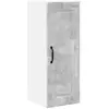 Image de vidaXL vidaXL Meuble mural de cuisine avec étagère Gris béton 30 x 31 x 80 cm