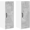 Image de vidaXL vidaXL Meuble mural de cuisine 2 pcs Gris béton 30 x 31 x 80 cm
