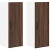 Image de vidaXL Meuble mural de cuisine 2 pcs ChÃªne brun 30 x 31 x 80 cm