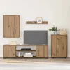 Image de Vidaxl Ensemble De Meuble Tv 4 PiÃ¨ces 4 Pcs ChÃªne Artisanal