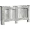 Image de vidaXL vidaXL Cache-Radiateur Gris béton 152 x 19 x 81,5 cm Bois d'ingénierie