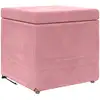 Image de vidaXL vidaXL Tabouret Rose 41 x 41 x 40 cm Velours et Bois Composite
