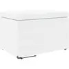 Image de vidaXL vidaXL Tabouret Blanc Cuir Synthétique et Bois Composite