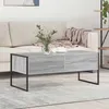 Image de vidaXL Table basse Gris Sonoma 100 x 46 x 40 cm Bois d'ingÃ©nierie