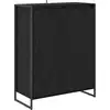 Image de vidaXL vidaXL Cabinet à chaussures avec stockage Chêne noir 79 x 36 x 100 cm