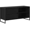 Image de vidaXL Meuble TV ChÃªne noir 100 x 36 x 49,5 cm Bois d'ingÃ©nierie