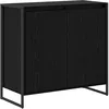 Image de vidaXL Meuble d'appoint ChÃªne noir 79 x 36 x 75 cm Bois d'ingÃ©nierie