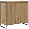 Image de vidaXL Meuble d'appoint ChÃªne artisan 79 x 36 x 75 cm