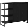 Image de vidaXL Meuble d'appoint ChÃªne noir 96,5 x 30 x 75 cm Bois d'ingÃ©nierie