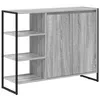 Image de vidaXL Meuble d'appoint Gris Sonoma 96,5 x 30 x 75 cm