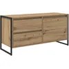 Image de vidaXL Meuble TV ChÃªne artisan 100 x 36 x 49.5 cm Bois d'ingÃ©nierie