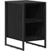 Image de vidaXL Table de chevet ChÃªne noir 39.5 x 30 x 50 cm Bois d'ingÃ©nierie