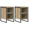 Image de vidaXL Table de chevet 2 pcs Sonoma 39.5 x 30 x 50 cm
