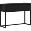 Image de vidaXL Table d'appoint ChÃªne noir 100 x 36 x 75 cm Bois d'ingÃ©nierie