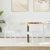 Image de vidaXL Chaise de salle Ã  manger 2 pcs Blanc et Blanc