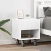 Image de vidaXL Table de chevet 2 pcs Blanc 40,5 x 40 x 48 cm Bois d'ingÃ©nierie