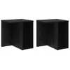 Image de vidaXL Table d'appoint 2 pcs ChÃªne noir 37 x 32 x 40 cm