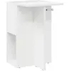 Image de vidaXL vidaXL Table d'appoint Blanc 35 x 40 x 55 cm Bois d'ingénierie