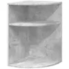 Image de vidaXL Table d'appoint Gris bÃ©ton 39,7 x 39,7 x 60 cm