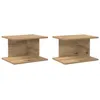 Image de vidaXL Table de chevet 2 pcs ChÃªne artisanal 40 x 30 x 25 cm