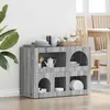 Image de vidaXL Buffet Gris Sonoma 80,5 x 35 x 59 cm Bois d'ingÃ©nierie