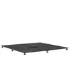 Image de Vidaxl Pied De Parasol Noir 100 X 100 X 4 Cm Acier