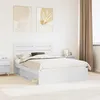 Image de vidaXL Cadre de lit avec tÃªte de lit Blanc 160 x 200 cm Pin massif