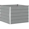 Image de Vidaxl JardiniÃ¨re Gris Clair 100 X 100 X 75 Cm Acier