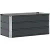 Image de Vidaxl JardiniÃ¨re Anthracite 100 X 50 X 45 Cm Acier GalvanisÃ©