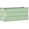 Image de Vidaxl JardiniÃ¨re Vert 100 X 40 X 45 Cm Acier