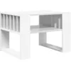 Image de vidaXL Table basse Blanc 66 x 49,5 x 45 cm Bois d'ingÃ©nierie