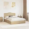 Image de vidaXL Lit de Rangement ChÃªne Sonoma 140 x 190 cm Bois d'ingÃ©nierie