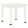 Image de vidaXL Table basse Blanc 40 x 40 x 36 cm Bois de pin massif