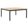 Image de vidaXL Table basse Naturel 100 x 100 x 45 cm Bois de pin massif