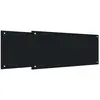Image de vidaXL vidaXL Protection de cuisine 2 pcs Noir 90 x 40 cm verre trempé