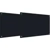 Image de vidaXL vidaXL Crédences de Cuisine 2 pcs Noir 90 x 50 cm Verre trempé