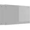 Image de vidaXL Protection de cuisine 2 pcs Gris clair 80 x 50 cm verre trempÃ©