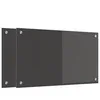 Image de vidaXL Protection de cuisine 2 pcs Gris foncÃ© 70 x 40 cm verre trempÃ©