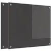 Image de vidaXL Protection de cuisine 2 pcs Gris foncÃ© 70 x 60 cm verre trempÃ©