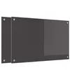 Image de vidaXL Protection de cuisine 2 pcs Gris foncÃ© 80 x 50 cm verre trempÃ©