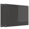 Image de vidaXL Protection de cuisine 2 pcs Gris foncÃ© 80 x 60 cm verre trempÃ©