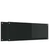 Image de vidaXL Protection de cuisine 2 pcs Noir 110 x 40 cm verre trempÃ©