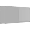 Image de vidaXL Protection de cuisine 2 pcs Gris clair 110 x 60 cm verre trempÃ©
