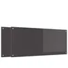 Image de vidaXL Protection de cuisine 2 pcs Gris foncÃ© 120 x 50 cm verre trempÃ©