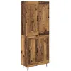 Image de vidaXL Haut Armoire Bois Ancien 69,5 x 34 x 180 cm Bois d'ingÃ©nierie