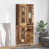 Image de vidaXL Haut Armoire Bois Ancien 69,5 x 34 x 180 cm Bois d'ingÃ©nierie