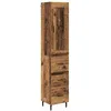 Image de vidaXL Haut Armoire Bois Ancien 34,5 x 34 x 180 cm Bois d'ingÃ©nierie